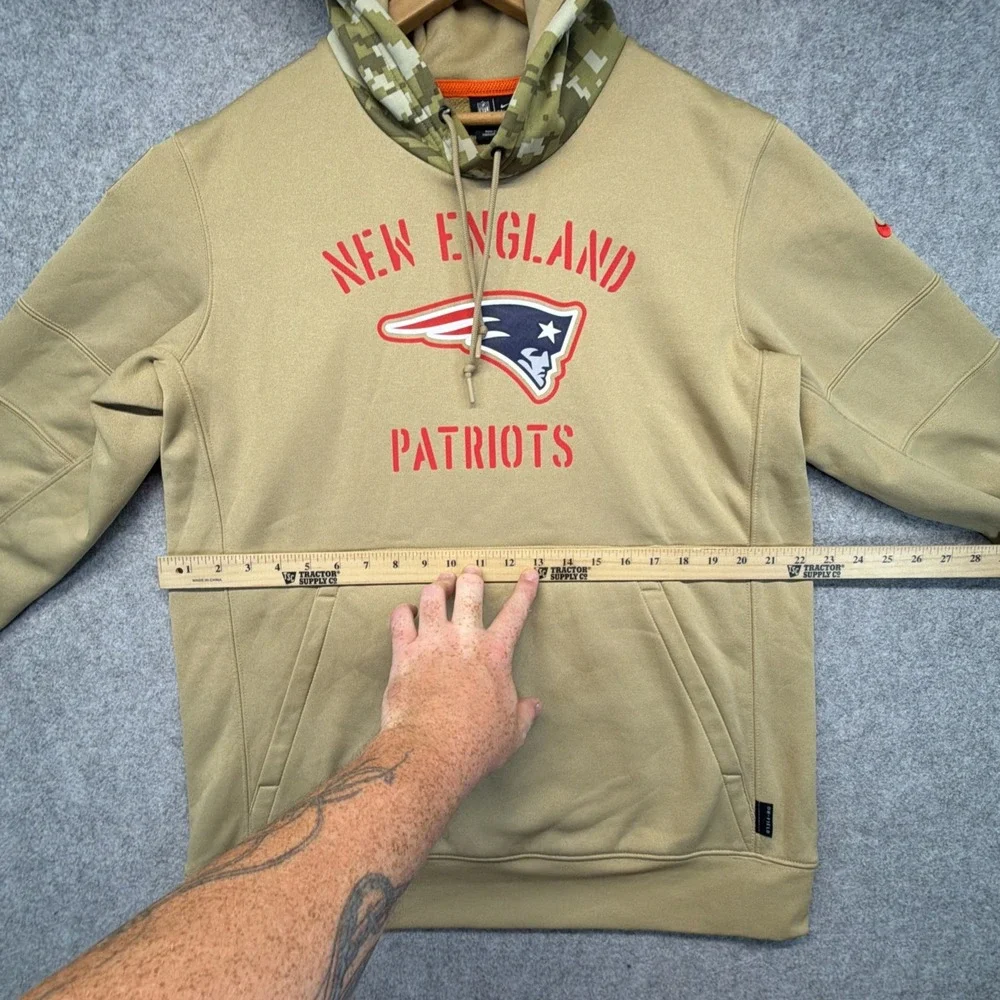 New England Patriots Hoodie Men Large Nike Salute To Service Military Camo